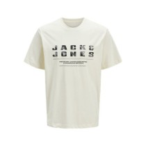 T-shirt à manches courtes homme Jack & Jones JCORECHARGE FRONT BRANDING TEE CREW NECK 12274716 Blanc