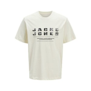 T-shirt à manches courtes homme Jack & Jones JCORECHARGE FRONT BRANDING TEE CREW NECK 12274716 Blanc