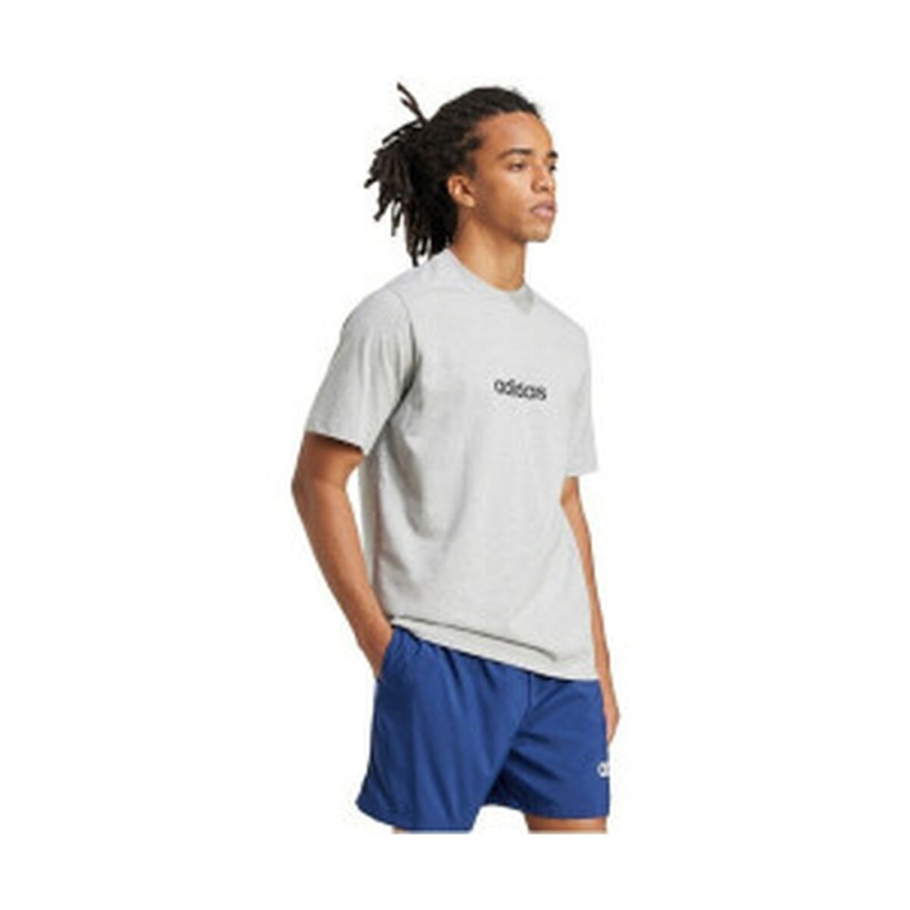 T-shirt à manches courtes homme Adidas M LIN SJ T JE9002 Gris
