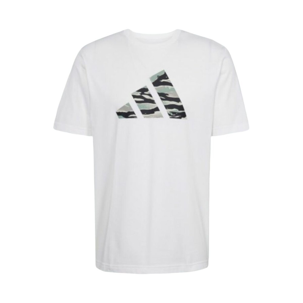 T-shirt à manches courtes homme Adidas M C CAMO LOGO T JI6770 Blanc