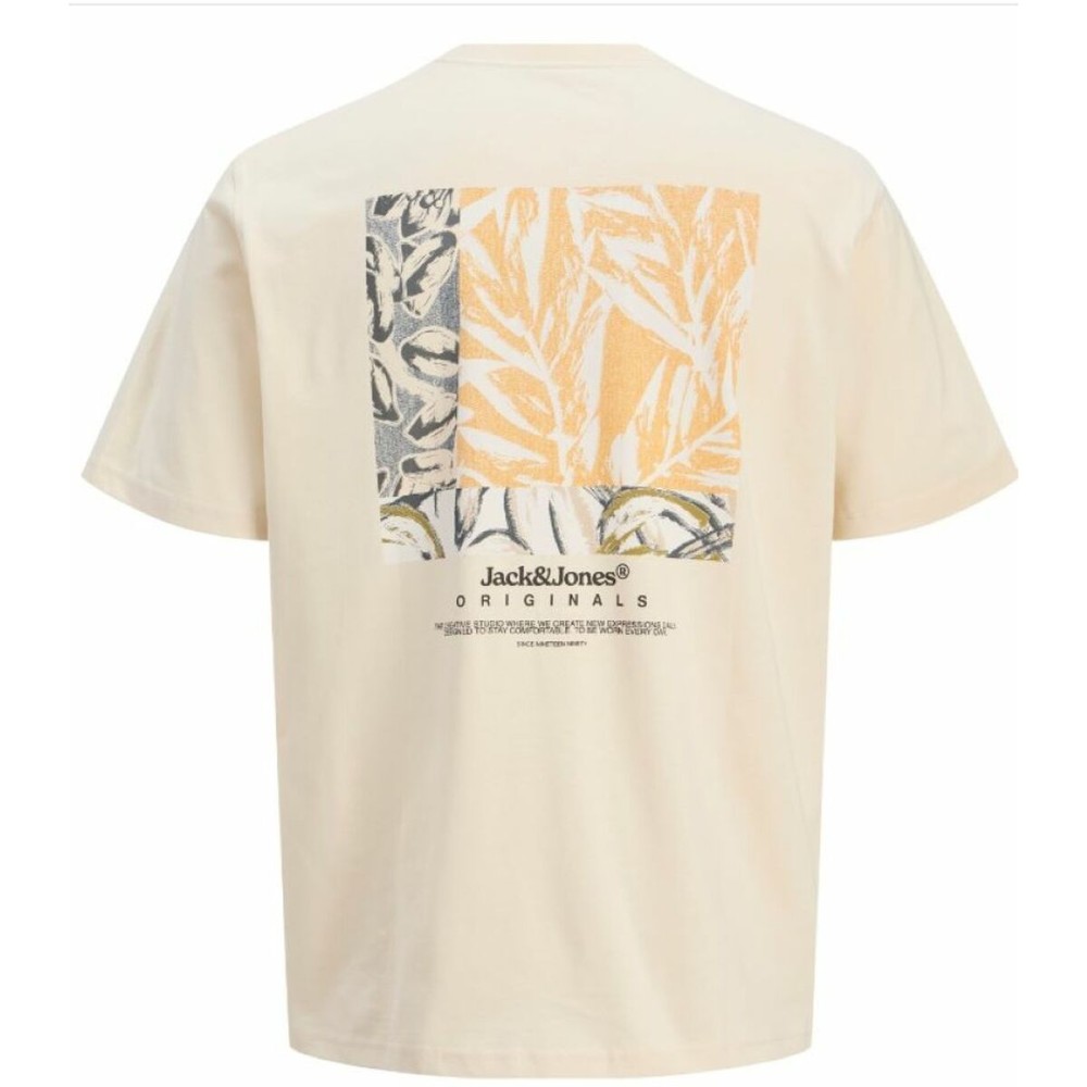 T-shirt à manches courtes homme Jack & Jones JORSPLIT BACK TEE 12272996 Blanc