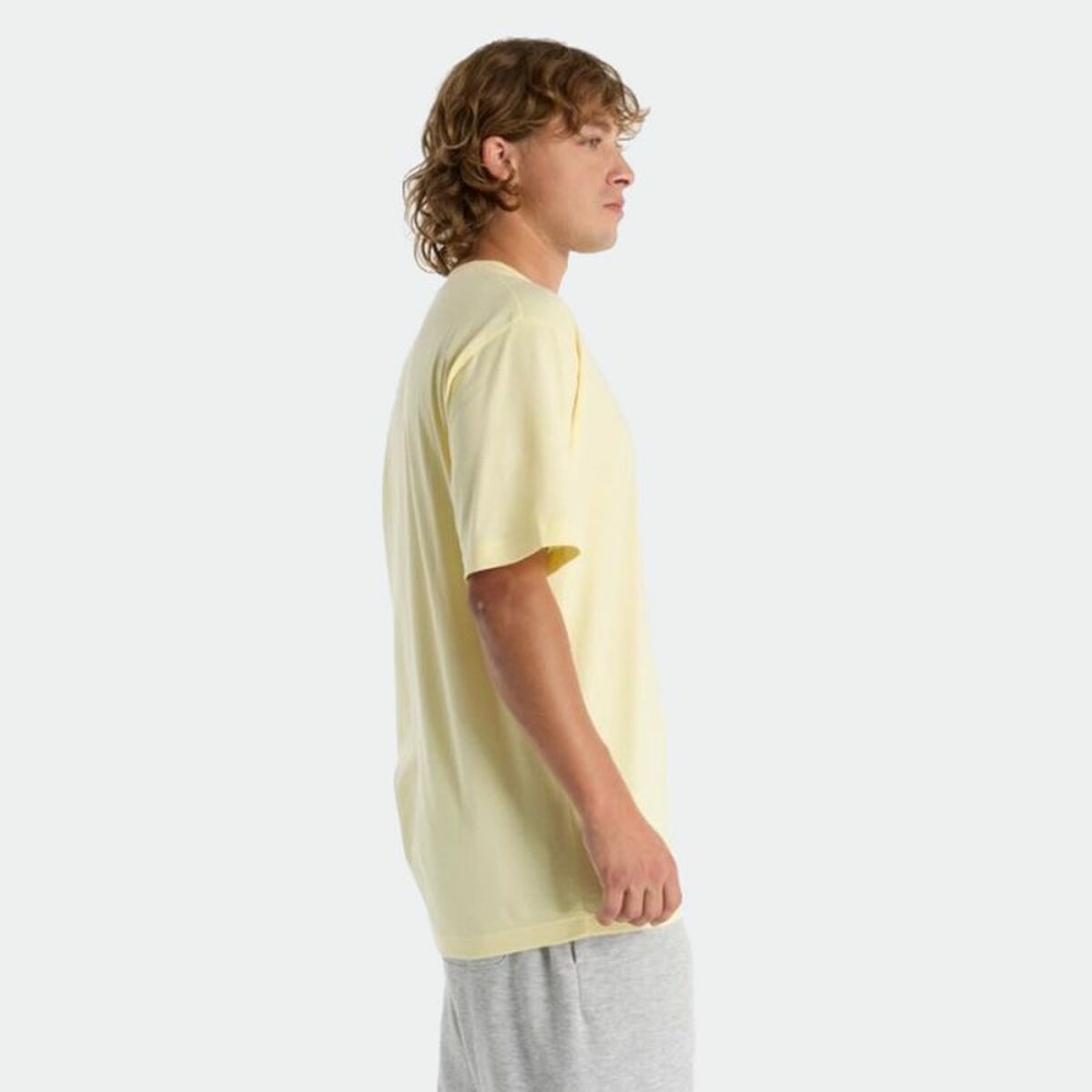 Herren Kurzarm-T-Shirt New Balance NAT LOGO SS MT51920 PCR Gelb