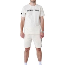 Herren Kurzarm-T-Shirt Project X Paris PROJECT T- SHIRT 2510175 CC Beige