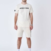 Herren Kurzarm-T-Shirt Project X Paris PROJECT T- SHIRT 2510175 CC Beige