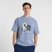 Herren Kurzarm-T-Shirt New Balance Perfect Match Tennis T Shirt MT51412 DUS Blau