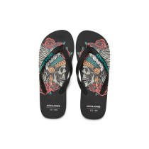 Men's Flip Flops Jack & Jones JFWSKULLS FLIP FLOP 12280854 Black