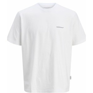 Men’s Short Sleeve T-Shirt Jack & Jones JORSPLIT BACK TEE 12272996 White