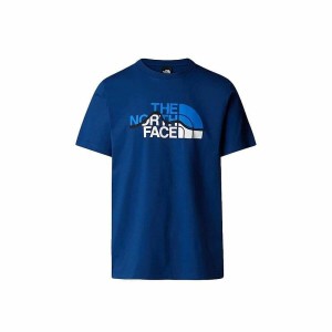 Herren Kurzarm-T-Shirt The North Face Mountain Line Tee NF0A87NTD1R1 Blau