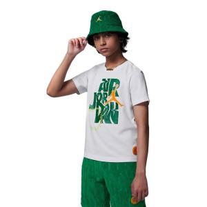 Child's Short Sleeve T-Shirt Nike JDB FUEL UP COOL DOWN DROPS SS 95D150 001 White