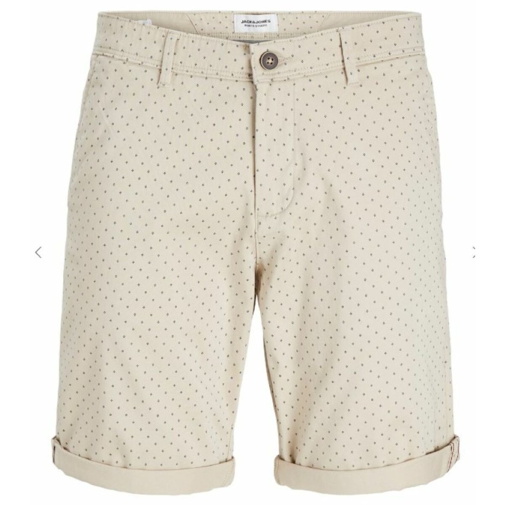 Kurze Hose Jack & Jones JPSTBOWIE SHORTS SA PRINTER MID 12230336 Beige