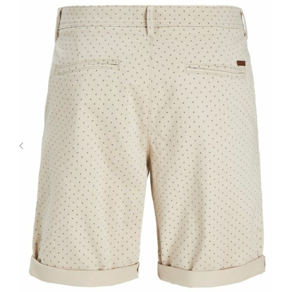 Pantalon court Jack & Jones JPSTBOWIE SHORTS SA PRINTER MID 12230336 Beige