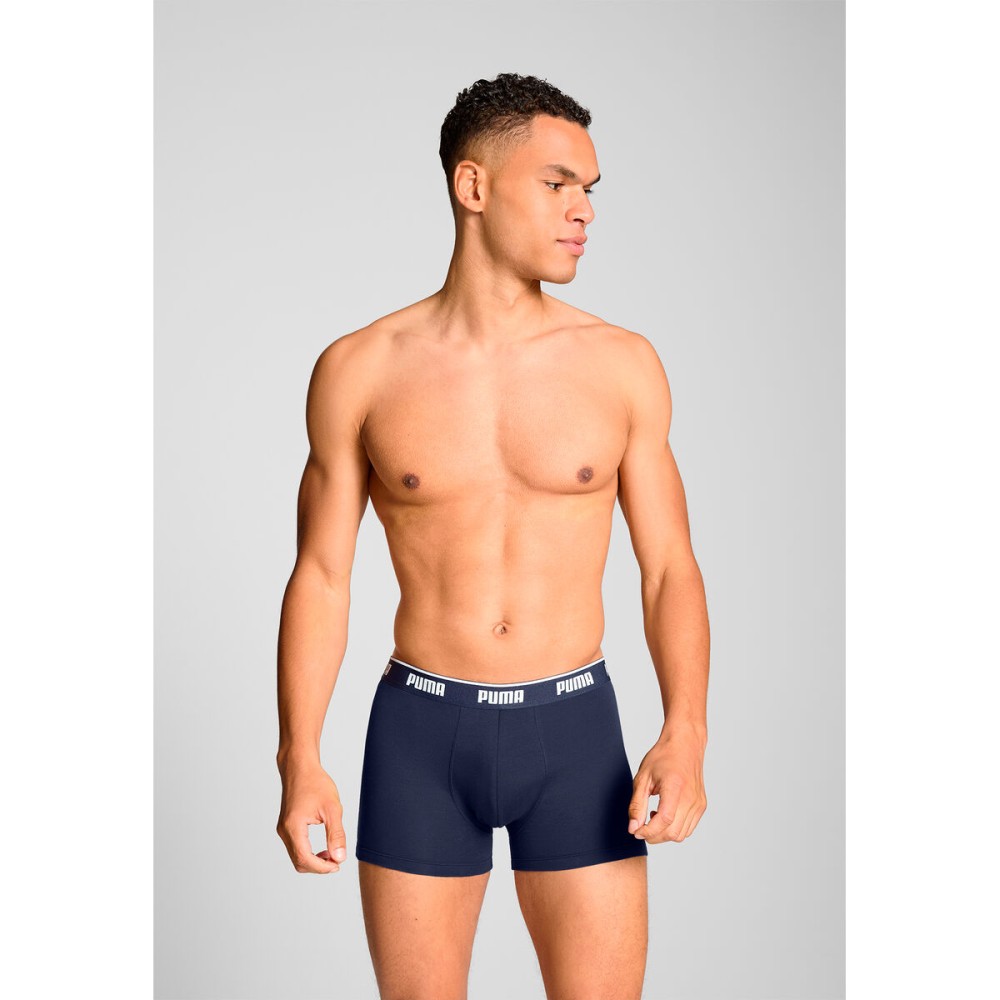 Herren-Boxershorts Puma 701234187 004 Blau 3 Stück
