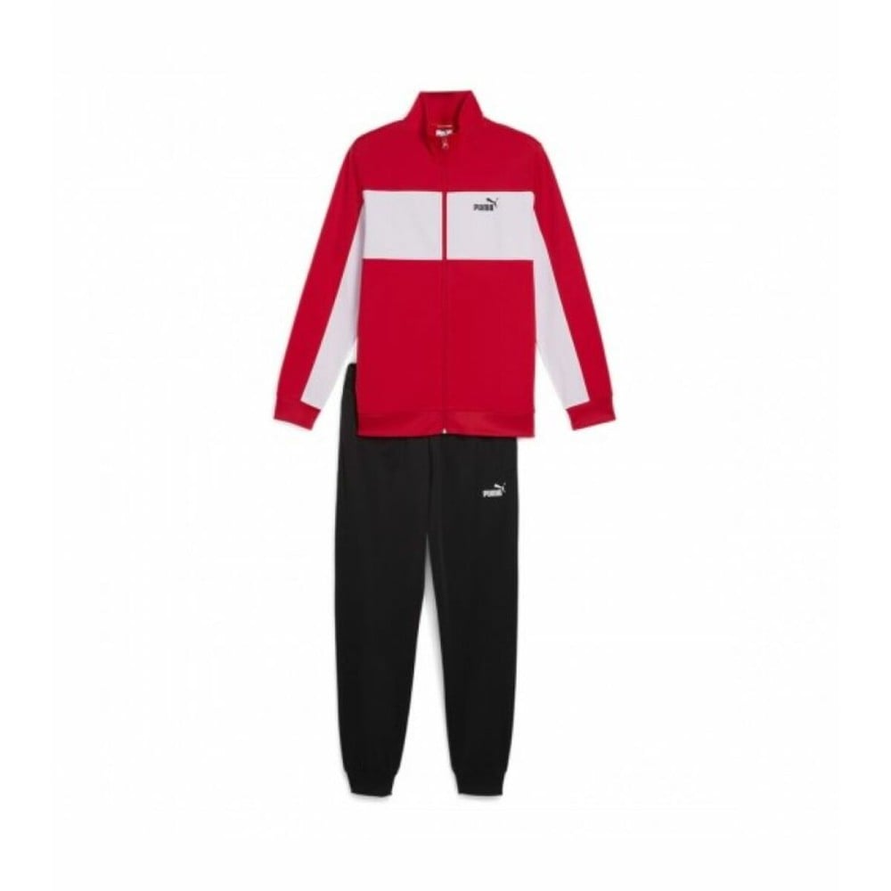 Tracksuit for Adults Puma Poly Colorblock Suit C/O 687304 11 Red Men