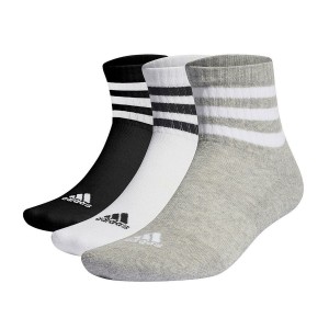 Chaussettes de Sport Adidas 3 STRIPES CUSHIONED MID CUT IC1318 Noir 3 paires