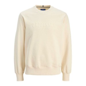 Sweat sans capuche homme Jack & Jones JORFREDERIKSBERG Blanc