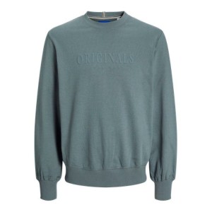Sweat sans capuche homme Jack & Jones JORFREDERIKSBERG 12265756 Bleu