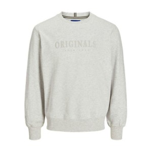 Sweat sans capuche homme Jack & Jones JORFREDERIKSBERG SWEAT 12265756 Gris