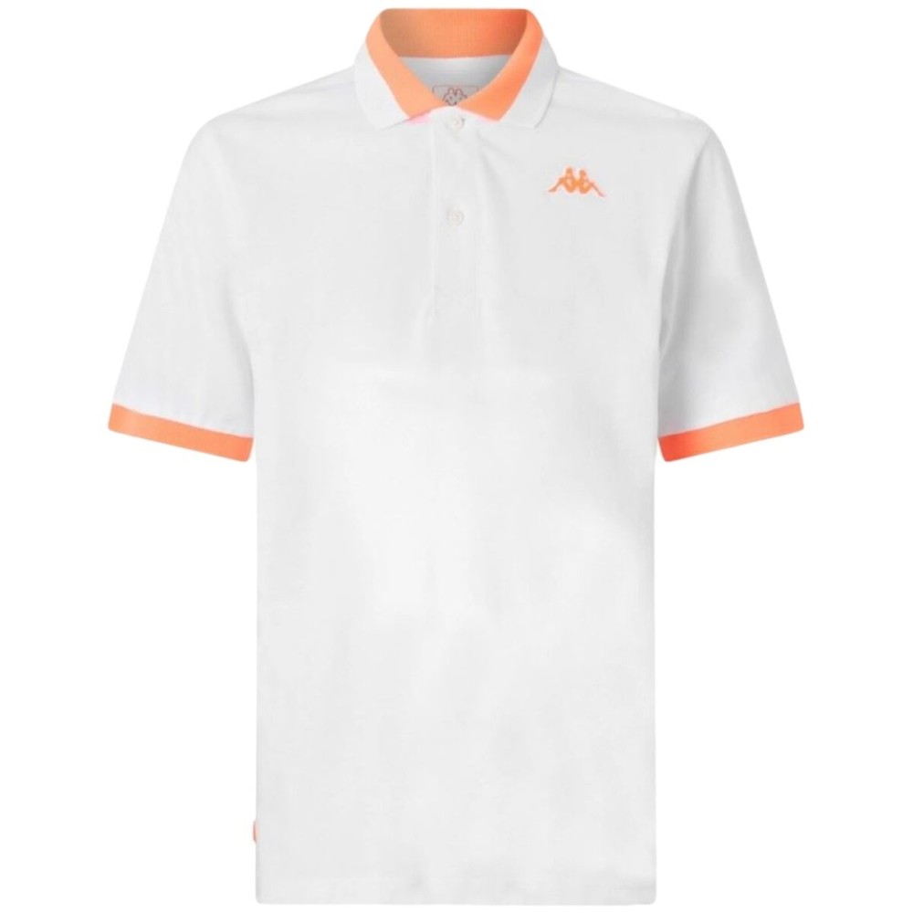 Polo à manches courtes homme Kappa 341N22W A14 Blanc