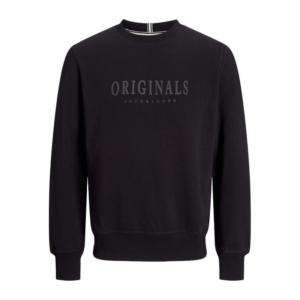 Men’s Sweatshirt without Hood Jack & Jones JORFREDERIKSBERG SWEAT 12265756 Black