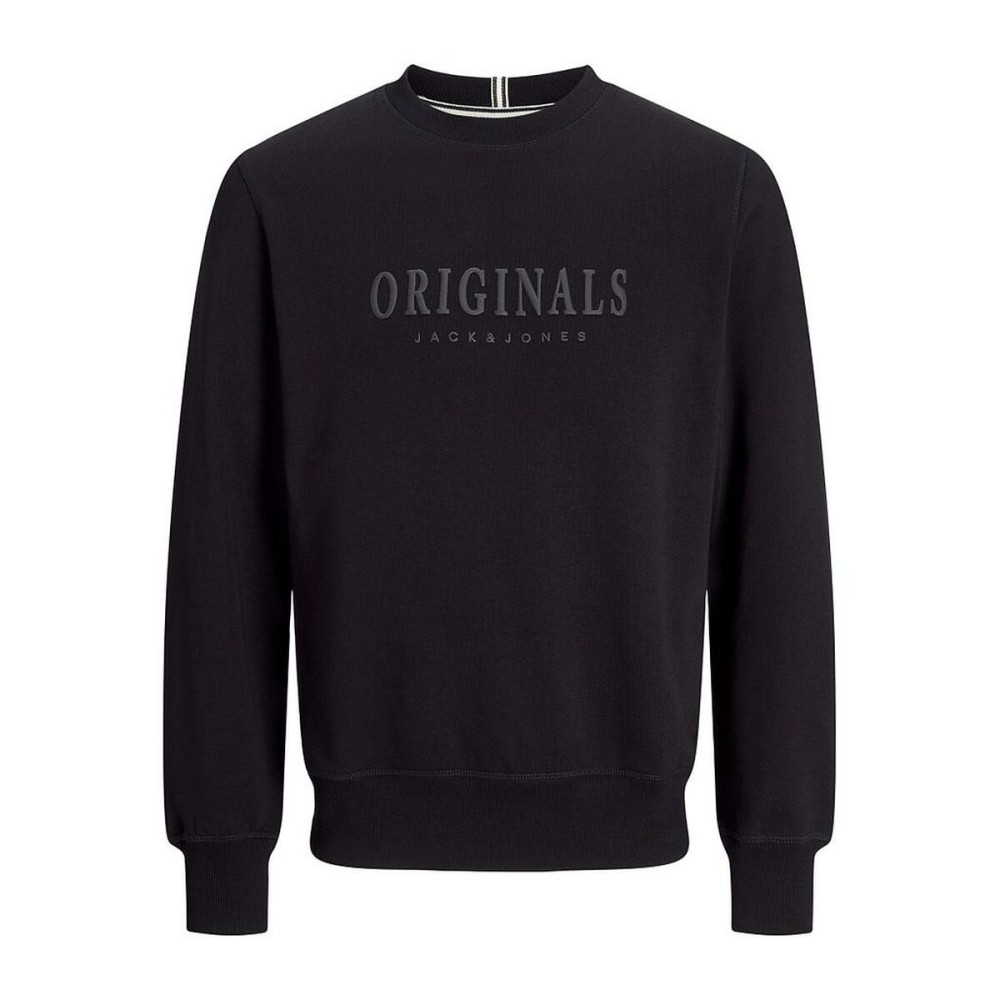 Sweat sans capuche homme Jack & Jones JORFREDERIKSBERG SWEAT 12265756 Noir