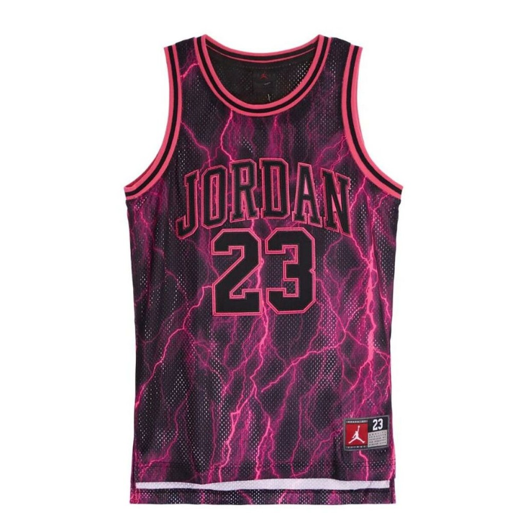 Child's Short Sleeve T-Shirt Nike JDN JORDAN 23 AOP JERSEY 95C655 K09 Black