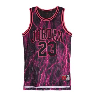 Child's Short Sleeve T-Shirt Nike JDN JORDAN 23 AOP JERSEY 95C655 K09 Black