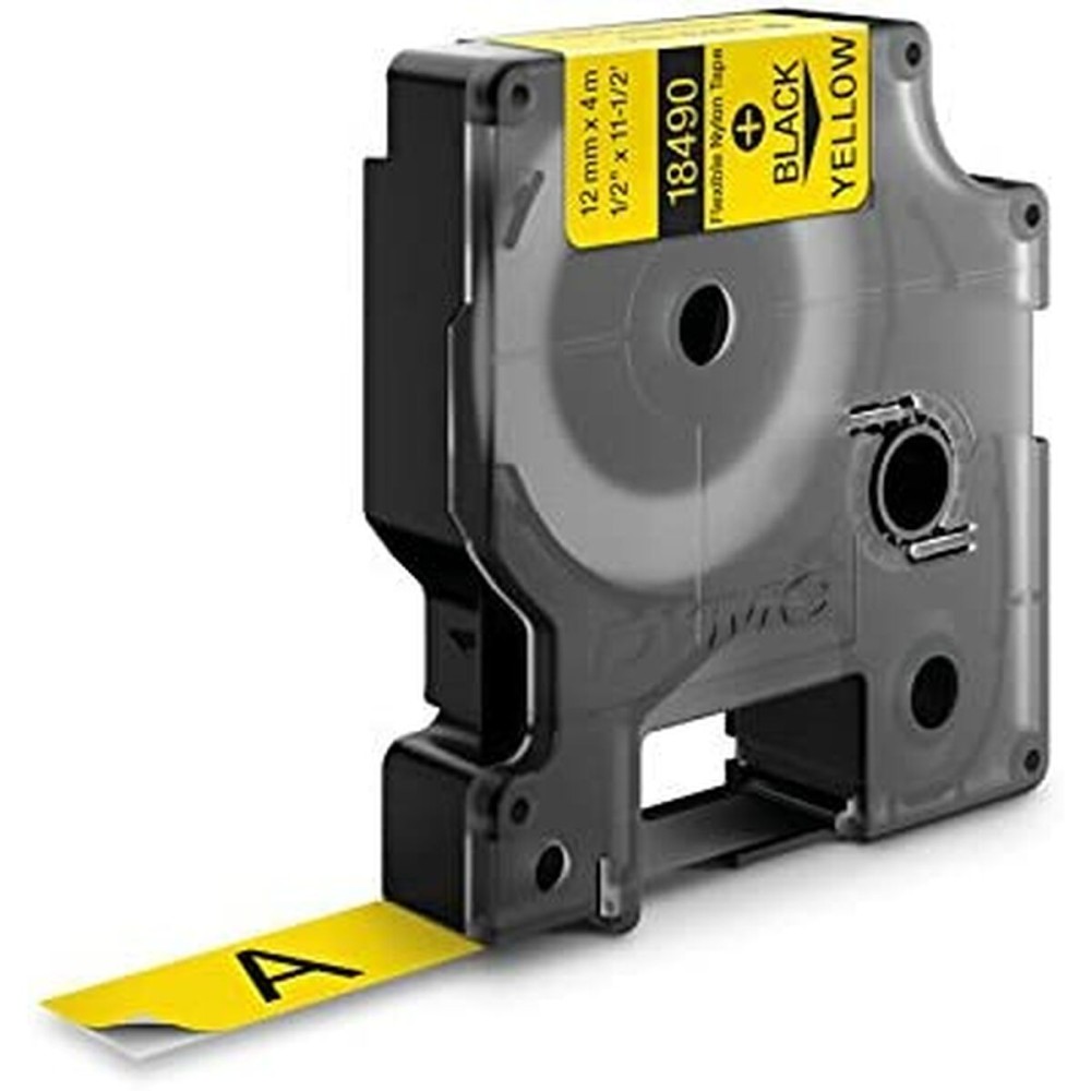 Laminated Tape Dymo Nylon Flexible IND Multicolour Black/Yellow