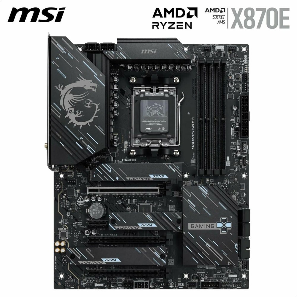 Motherboard MSI X870E GAMING PLUS WIFI AMD AM5 AMD AMD X870E