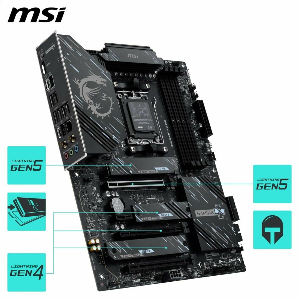 Carte Mère MSI X870E GAMING PLUS WIFI AMD AM5 AMD AMD X870E