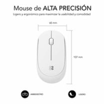 Souris sans-fil Subblim SUBMO-B2SW011 Blanc