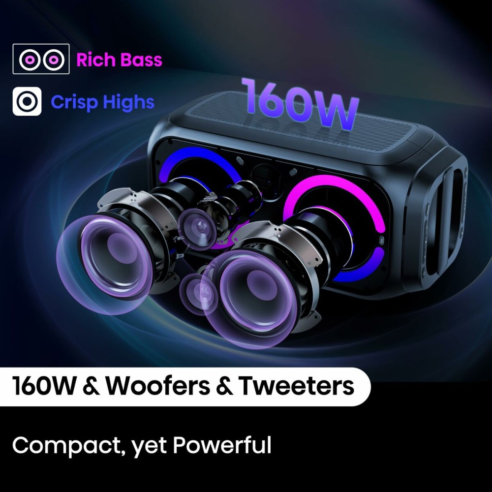 Tragbare Bluetooth-Lautsprecher Hisense PR160 Schwarz