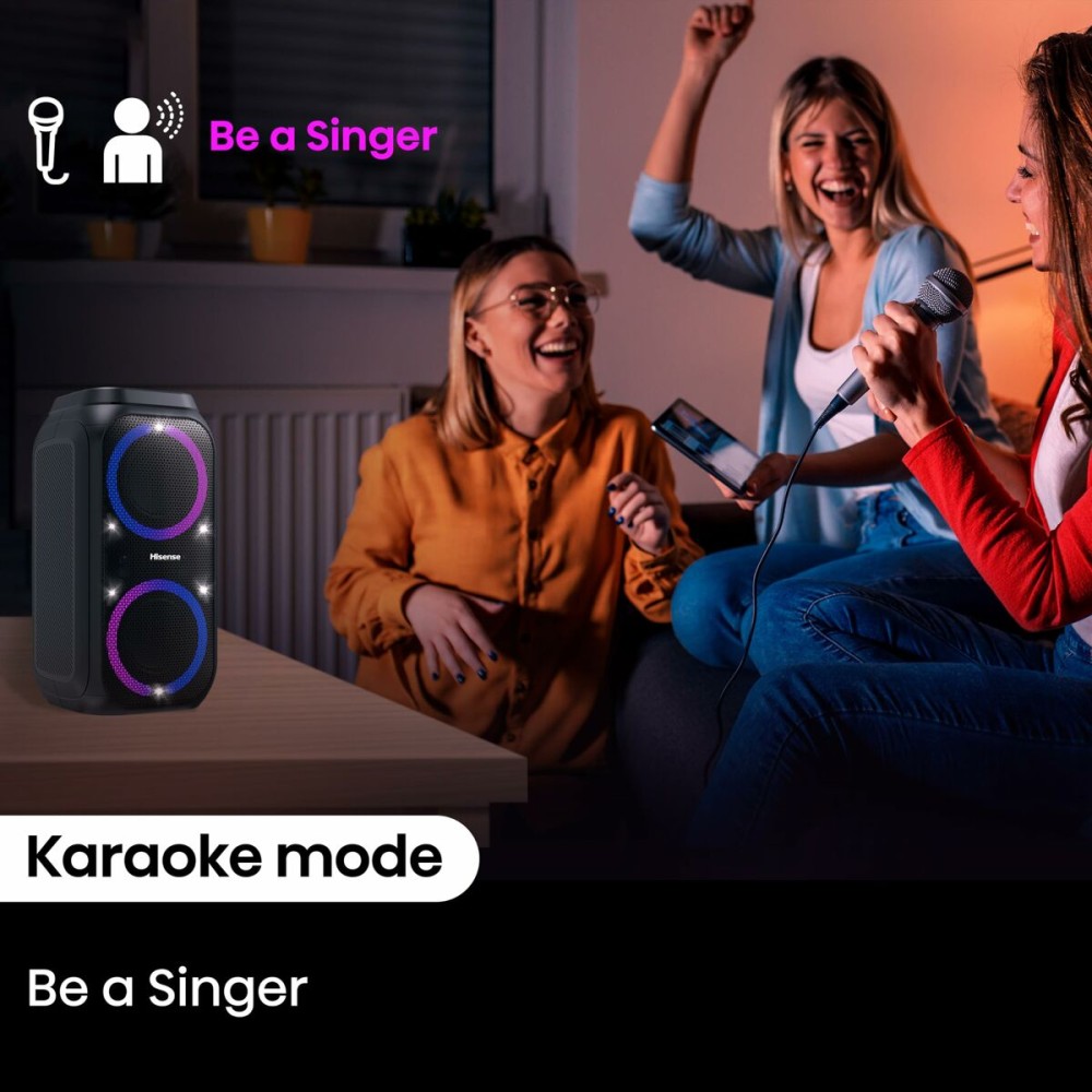 Tragbare Bluetooth-Lautsprecher Hisense PR160 Schwarz