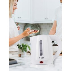 Kettle Adler AD 1272 White Hazelnut Plastic 1600 W 1 L