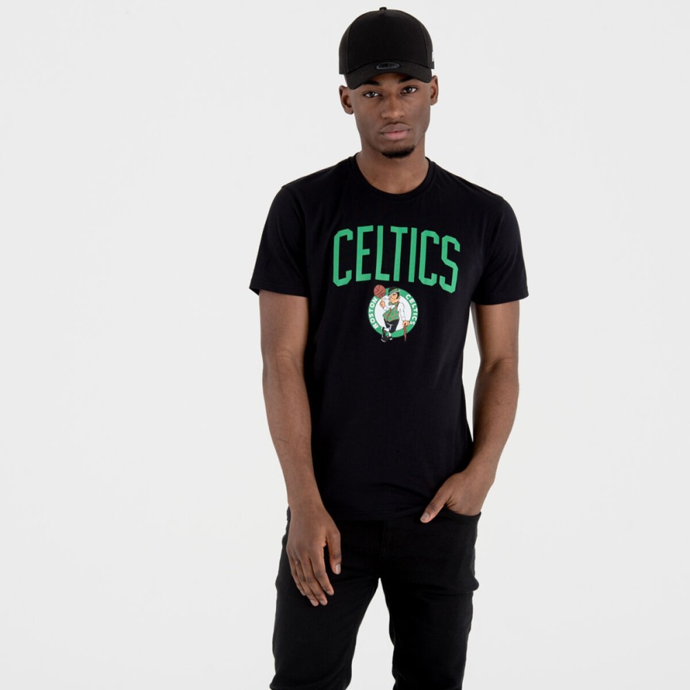 T-shirt à manches courtes homme New Era NOS NBA BOSCEL 60505459 Noir