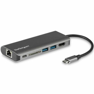 Hub USB Startech DKT30CSDHPD Schwarz Grau 60 W