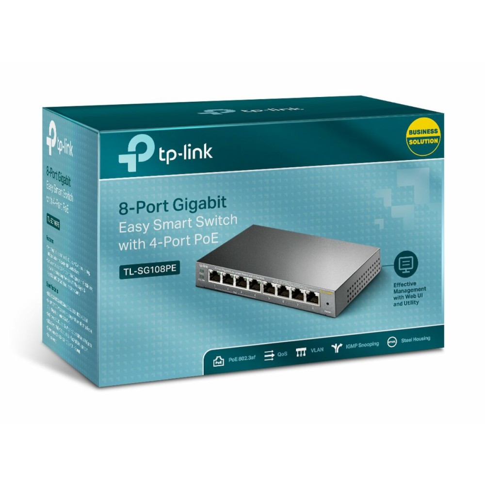 Desktop Switch TP-Link TL-SG108PE Grey