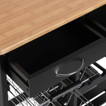 Vegetable trolley Versa BK MDF Wood (37 x 76 x 66 cm)