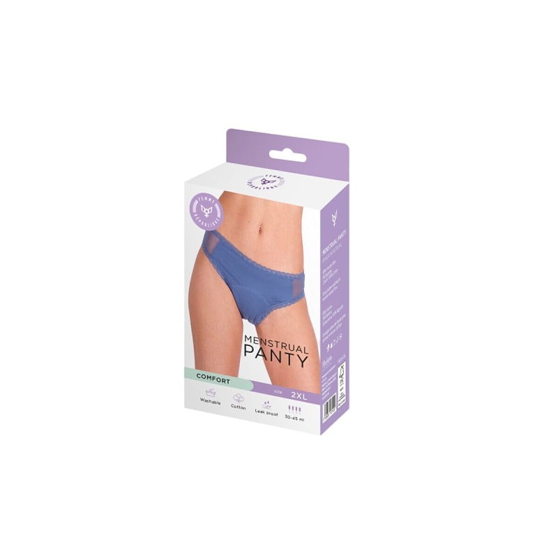 Menstruationsslip Femme Republique Blau