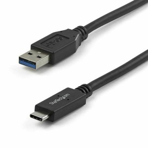 USB A to USB C Cable Startech USB31AC1M Black