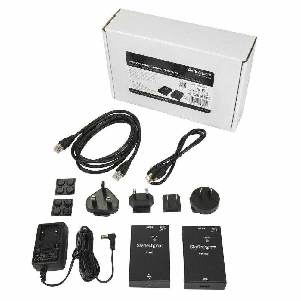 Extenseur Startech USB2001EXTV Noir