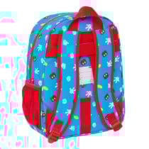 Cartable Mickey Mouse Clubhouse Fantastic Bleu Rouge 26 x 34 x 11 cm
