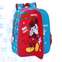 School Bag Mickey Mouse Clubhouse Fantastic Blue Red 26 x 34 x 11 cm