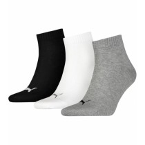Chaussettes de Sport Puma QUARTER PLAIN 3P 701230337 882 Gris 3 paires