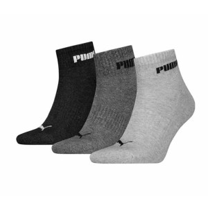 Chaussettes de Sport Puma QUARTER PLAIN 3P 701225904 003 Gris 3 paires