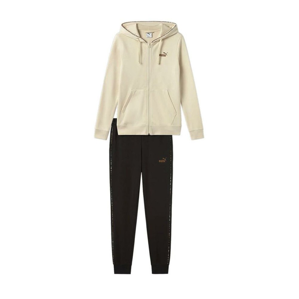 Women's Tracksuit Puma ESS ANIMAL FZ HOOD SUIT 689001 87 Beige