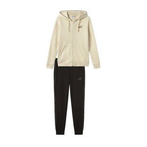 Women's Tracksuit Puma ESS ANIMAL FZ HOOD SUIT 689001 87 Beige