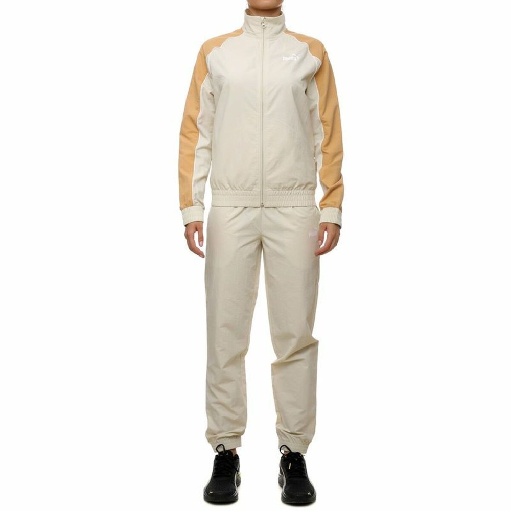 Damen-Trainingsanzug Puma WOVEN TRACKSULT 685080 87 Beige