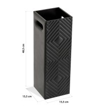porte-parapluie Versa Noir 15,5 x 48,5 x 15,5 cm