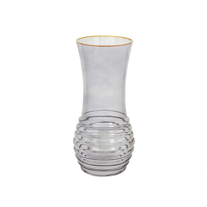 Vase Romimex Grau Glas 15 x 30 x 15 cm