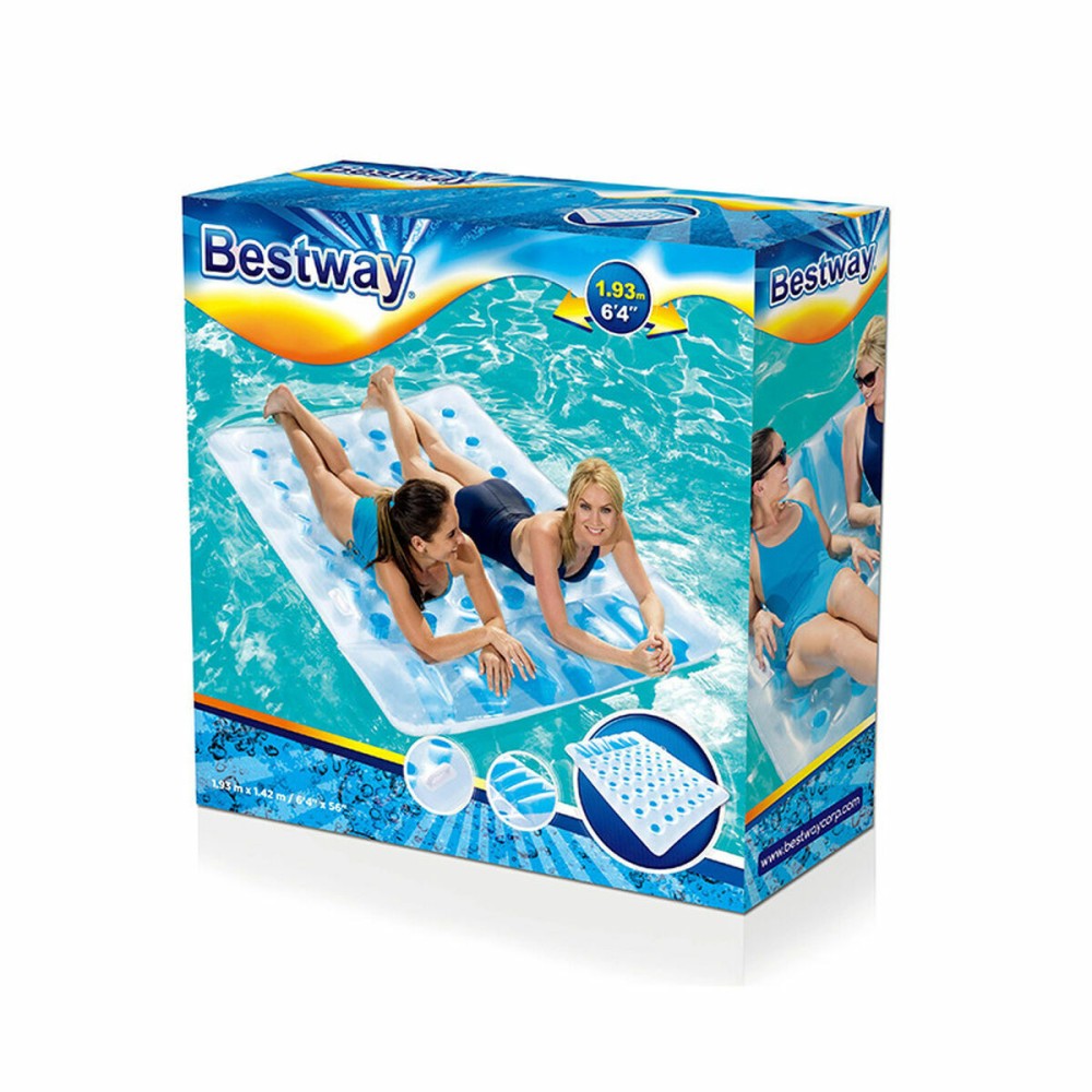 Bestway Matelas Double Gonflable Verres 193x142 cm Plage et Piscine 43055